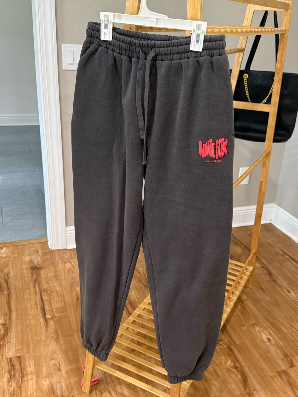 White Fox Sweatpants, Size Small